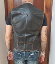 Gilet pelle panciotto usato  Aprilia