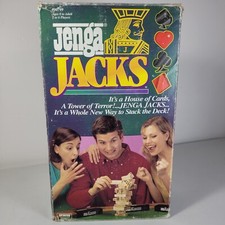 Jenga Jacks Blocos de Madeira Jogo de Empilhamento de Madeira 1996 Jogos Irwin RARO Completo Antigo  comprar usado  Enviando para Brazil