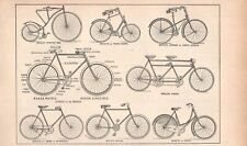 Stampa antica biciclette usato  Lecco