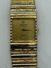 Vintage Raymond Weil Geneva Relógio Feminino de Quartzo Banhado a Ouro 18K 8056 comprar usado  Enviando para Brazil