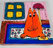 Cat rug abstract for sale  Bush