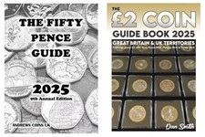 2025 Últimos Livros Guia de Moedas do Reino Unido e Territórios 50p e £ 2 Libras NOVO EM FOLHA, usado comprar usado  Enviando para Brazil