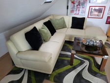 Ecksofa lederoptik beige gebraucht kaufen  Ingolstadt