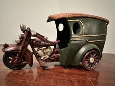 Reprodução antiga de ferro fundido Harley Davidson motocicleta entrega TukTuk Hubley comprar usado  Enviando para Brazil