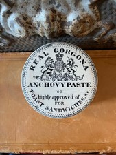Usado, Antiga pedra de ferro rara inglesa - Vaso com tampa de pasta de anchova Gorgona real, c. 1880 comprar usado  Enviando para Brazil
