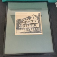 Original framed etching for sale  ASHBY-DE-LA-ZOUCH