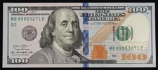 Estados Unidos $100 dez dólares 2013 MB - Nova York - P-543 (M2506) - BA-T, usado comprar usado  Enviando para Brazil