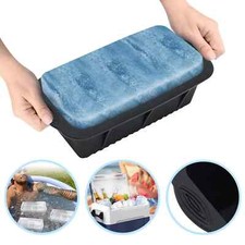 Usado, Pacote com 2 moldes de bloco de gelo extragrandes cubo de gelo silicone reutilizável refrigerador de banho de gelo comprar usado  Enviando para Brazil