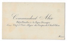 Carte visite commandant d'occasion  Nancy-