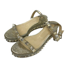Christian Louboutin Pyraclou Sandálias de Tiras Douradas com Tachas US6/VG LTD De JP comprar usado  Enviando para Brazil