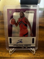 2024-25 Panini Deca Prizm Jonathan Mogbo RC assinaturas roxas #75/75 Bookend comprar usado  Enviando para Brazil
