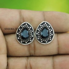 Brincos feitos à mão de prata esterlina 925 com pedra preciosa ônix preto comprar usado Brincos feitos à mão de prata esterlina 925 com pedra preciosa ônix preto comprar usado  Enviando para Brazil