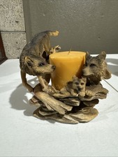 Pacote de lobo estatueta estátua castiçal decoração colecionável comprar usado  Enviando para Brazil