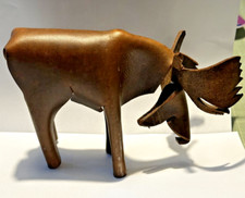 Handcrafted leather moose for sale  Watertown
