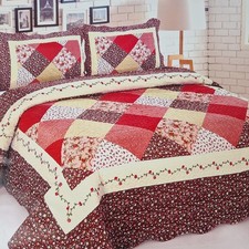 Patchwork quilted bedspread for sale  CHESHAM