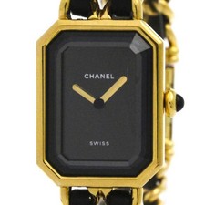 Relógio feminino CHANEL Premiere tamanho M folheado a ouro quartzo H0001 BF584268 comprar usado  Enviando para Brazil