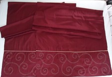 Vintage burgundy curtain for sale  COULSDON