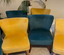 Blue yellow velvet for sale  ENFIELD