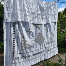 vintage white bedspread for sale  PERTH