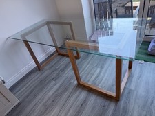 Habitat glass dining for sale  RIPON