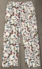 Calça pijama de pelúcia Peanuts Snoooy Holiday tamanho médio Natal RN 82457, usado comprar usado  Enviando para Brazil