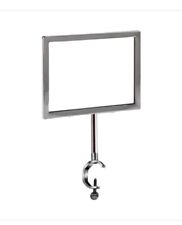 Suporte de placa cromado rack de roupas 7" x 5 1/2" riser, se encaixa até 1" barra 7' haste, usado comprar usado  Enviando para Brazil