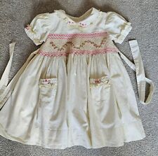 Childrens cream dress for sale  BILLINGHAM