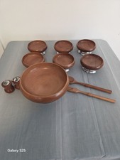 vintage teak salad bowls 2 for sale  Manchester