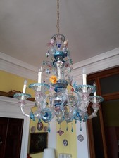 Lampadario luci vetro usato  Vicenza