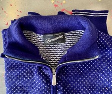 Drumohr intarsia zip usato  Italia