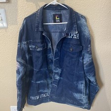 Jaqueta Jeans Demolição Masculina Denim Crew Leader "ALPHA" Masculina X Grande comprar usado  Enviando para Brazil