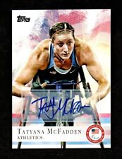 Autógrafo 2012 Topps equipe olímpica dos EUA TATYANA MCFADDEN maratona de pista #18 comprar usado  Enviando para Brazil