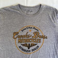 Motocicletas masculinas Lucky Brand Crooks Bros tamanho L cinza Iron City Penn 1699 comprar usado  Enviando para Brazil