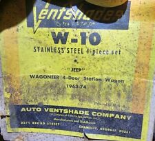 Conjunto Ventshade w-10 4 peças s.s serve para "jeep" wagoneer 4 portas station wagon 1963-74, usado comprar usado  Enviando para Brazil