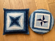 Vintage patchwork cushions for sale  WINCANTON