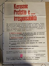 Manifesto politica kerosene usato Manifesto politica kerosene usato  Viterbo