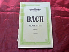 Bach motetten partitur gebraucht kaufen  Elztal