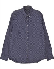 Camisa masculina Tommy Hilfiger New York Fit grande listrada azul algodão AR17 comprar usado  Enviando para Brazil