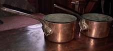 Anciennes casseroles cuivre d'occasion  Noyen-sur-Sarthe