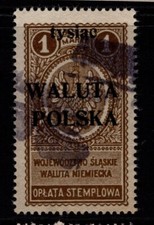 Polônia (Walita) 1920s Ovpt 1m Usado Perf 14 - S34999 comprar usado  Enviando para Brazil
