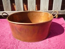 Vintage oval copper for sale  MINEHEAD