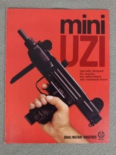 Folheto original 1982 Mini Uzi SMG fábrica IMI vendas, usado comprar usado  Enviando para Brazil