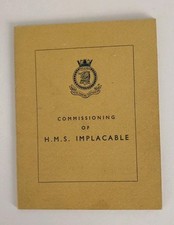 Commissioning hms implacable for sale  HARTLEPOOL