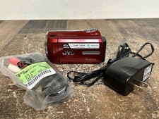 Filmadora Digital JVC Everio GZ-MS230 com Carregador Bateria Cabo AV Testado Vermelho comprar usado  Enviando para Brazil