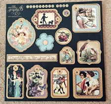 Graphic chipboard tags for sale  DONCASTER