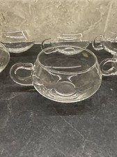 Conjunto Vintage de 6 Copos Perfurados de Cristal Libbey Moderno Riekes Cristal comprar usado  Enviando para Brazil