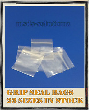Resealable zipper clear for sale  ROCHDALE