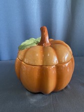 Orange ceramic pumpkin for sale  Troy