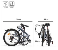 Folding bike grey for sale Folding bike grey for sale  FELTHAM