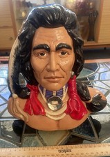 Usado, Vintage 81 MOLDE PROVINCIAL NATIVO AMERICANO CABEÇA BUSTO ÍNDIO CHEFE ESTÁTUA DE CERÂMICA comprar usado  Enviando para Brazil